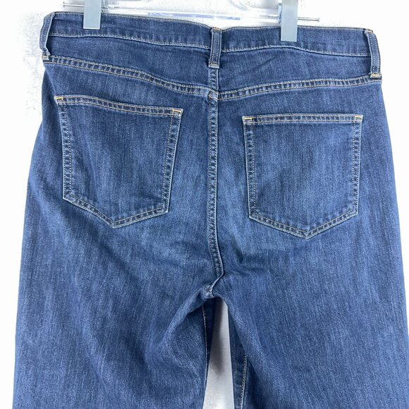 Gap Denim Flare Jeans High Rise Medium Wash Womens Blue Size 12/31T - Picture 3 of 13